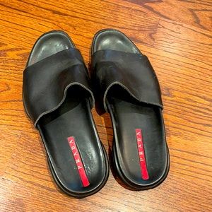 Men’s Prada slip on sandals